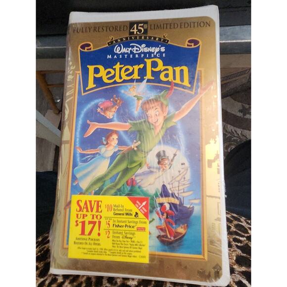 Peter Pan (VHS, 1998, 45th‎ Anniversary Limited Edition) - Picture 1 of 2